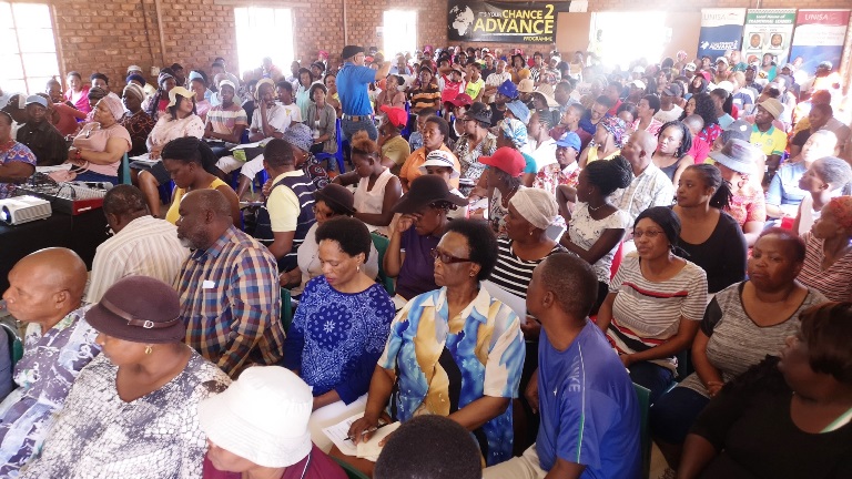 Facilitator Prof. Ditaba Mphuthi engaging with the participants 